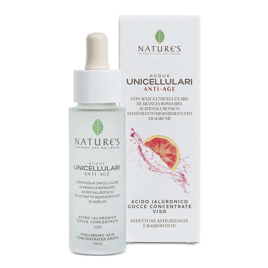 Nature's Acque Unicellulari Acido Ialuronico Gocce Viso 30ml