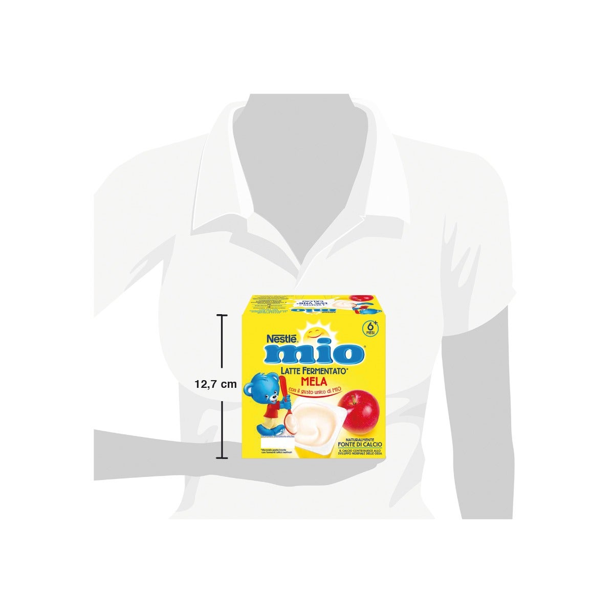 Nestlè Mio Merenda Latte Fermentato Mela 4 Vasetti Da 100g