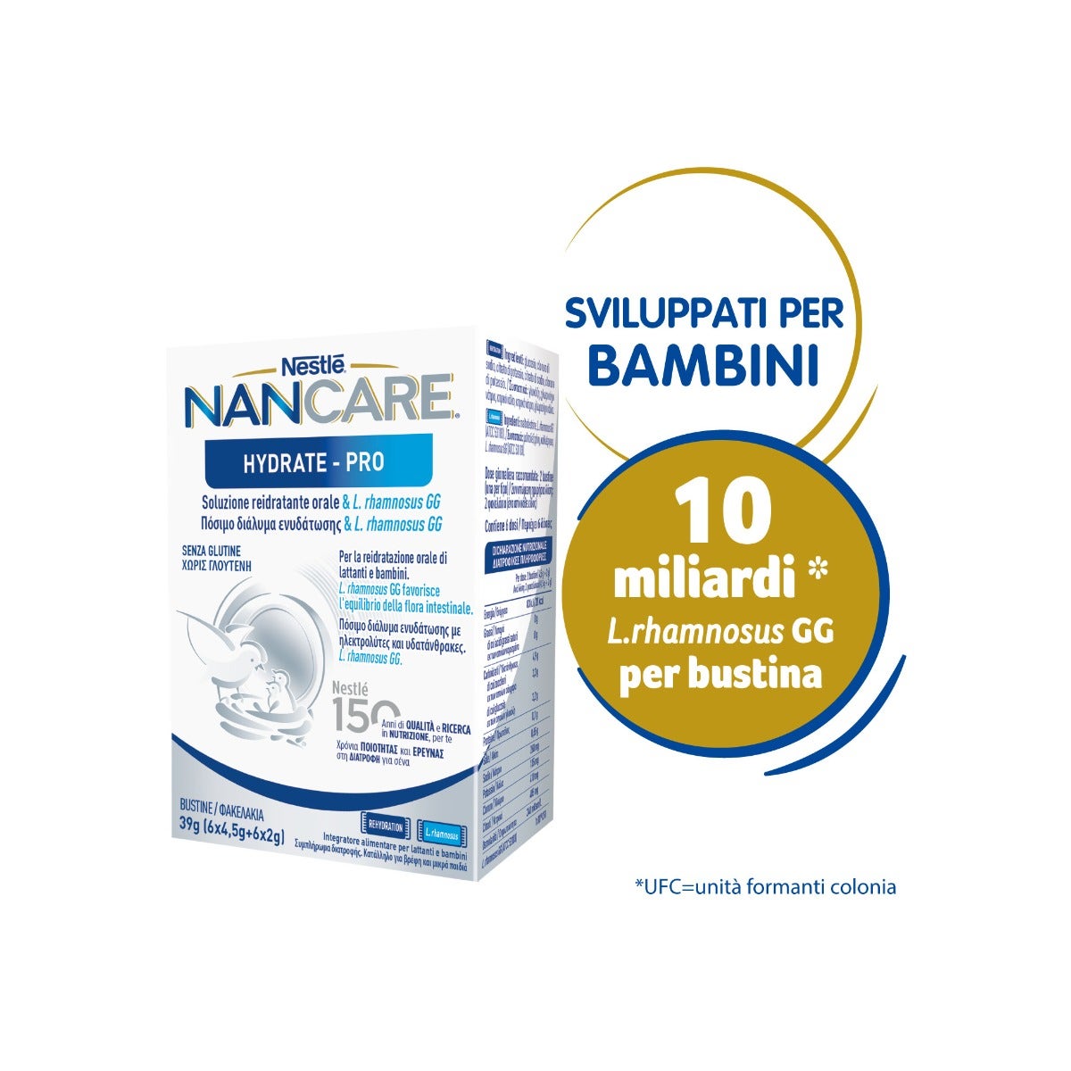 Nestlé Nancare Hydrate-pro Integratore Pediatrico Per Lattanti E Bambini Dalla Nascita 12 Bustine