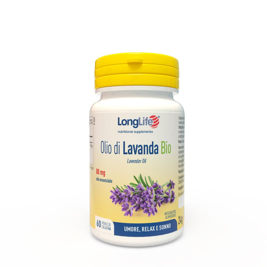 Longlife Olio di Lavanda Bio 60 Perle