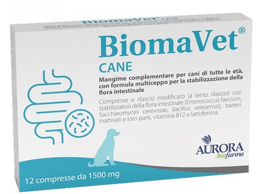 Biomavet Mangime Complementare Per Cani 1500mg 12 Compresse