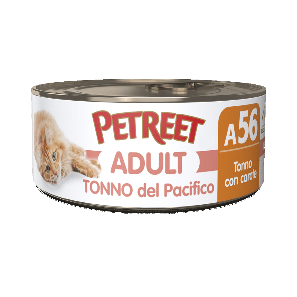 Petreet Adult Tonno Del Pacifico Con Carote Per Gatti Lattina 70g