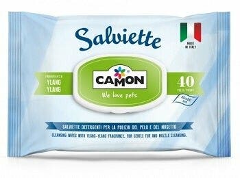 Camon Salviette Ylang-Ylang Per Cani/Gatti 40 Pezzi