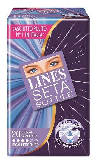 Lines Seta Sottile 20 Assorbenti con Ali