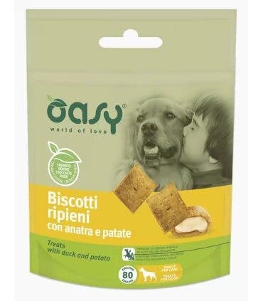 Oasy Snack Cane Biscotti Ripieni Con Anatra E Patate 80g