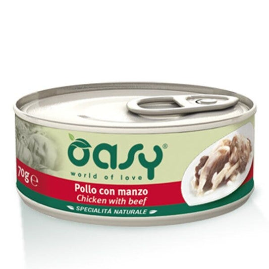 Oasy Specialità Naturale Gatto Pollo con Manzo 70g