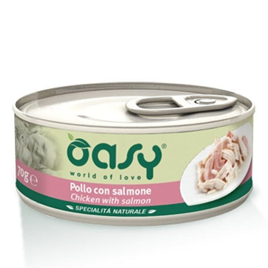 Oasy Specialità Naturale Gatto Pollo con Salmone 150g