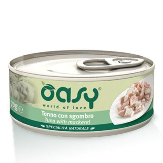 Oasy Specialità Naturale Gatto Tonno con Sgombro 70g