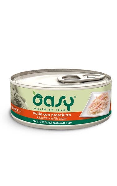 Oasy Specialità Naturale Cane Pollo con Prosciutto 150g