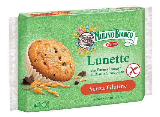 Mulino Bianco Lunette con Farina Integrale di Riso e Gocce di Cioccolato 140 g