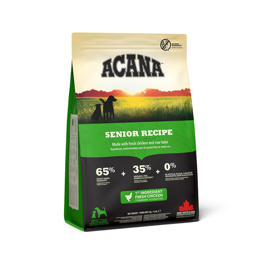 Acana Cane Senior Crocchette Pollame e Passera del Pacifico Sacco 2kg
