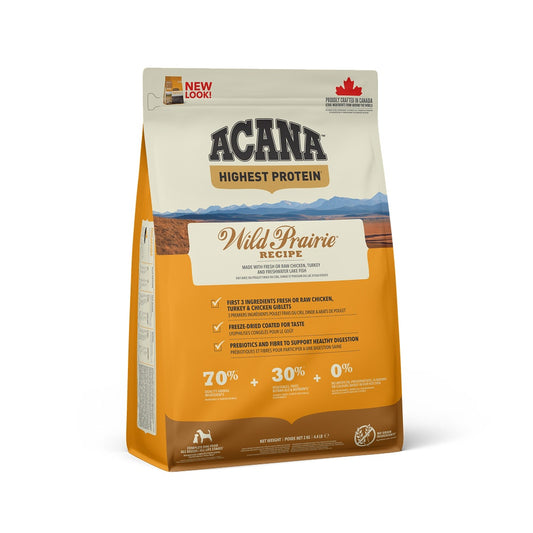 Acana Cane Wild Prairie Highest Protein Crocchette Pollame e Pesce Sacco 2kg