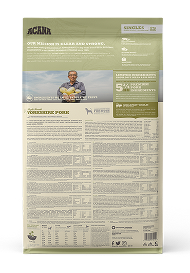 Acana Dog Cibo Secco Maiale Per Yorkshire Sacco 11,4kg