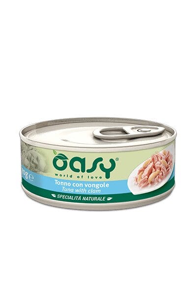 Oasy Specialità Naturale Gatto Tonno con Vongole 70g
