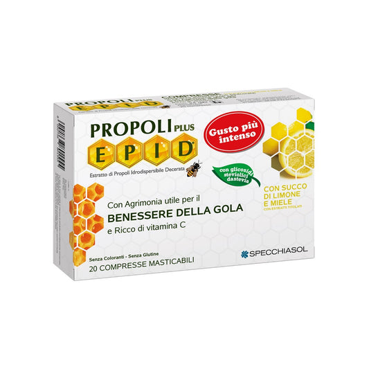 Propoli Epid Plus Miele Limone 20 Compresse Masticabili