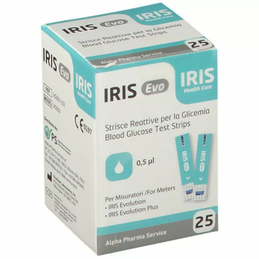 Iris Evo Strisce Glicemia 25pz