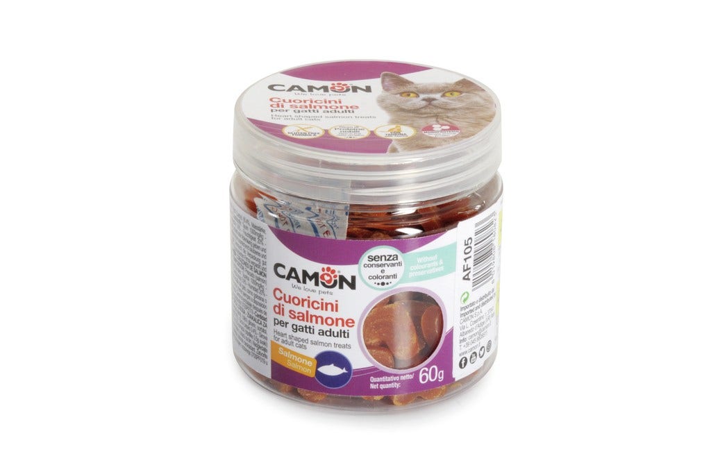 Camon Cuoricini al Salmone Per Gatti 60g