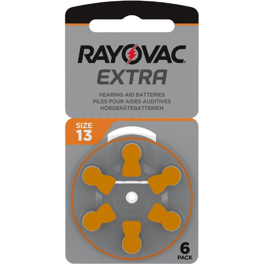 Rayovac Extra 13 Batteria Per Amplificatore Acustico 6 Pezzi