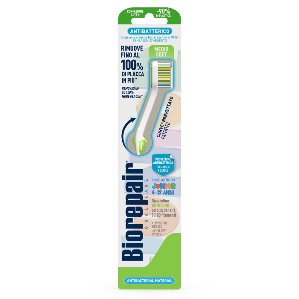 Biorepair Spazzolino Curve Junior 6-12 Anni 1 Pezzo