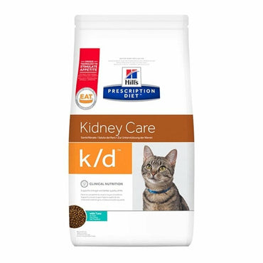 Hill's Prescription Diet K/D Kidney Care Con Tonno Cibo Secco Per Gatti 1,5kg
