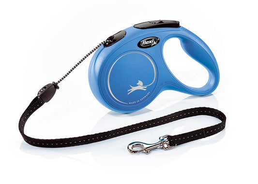 Flexi New Classic In Corda Guinzaglio Per Cani Colore Blu Taglia M 5m