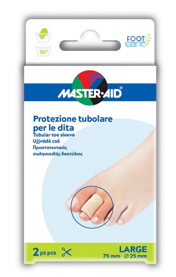 Master Aid Protezione Tubolare Dita Large 2 Pezzi