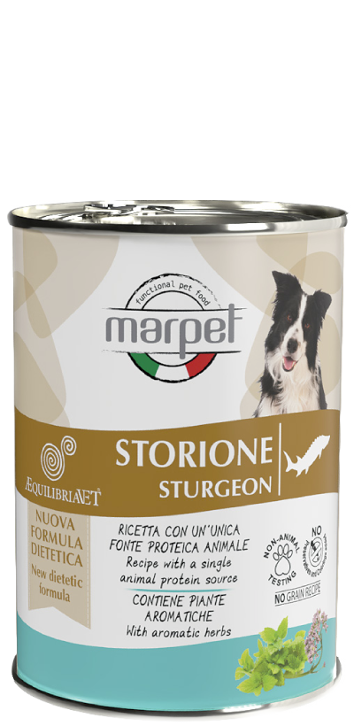 Marpet Aequilibriavet Dog Storione Cibo Umido Per Cani Adulti Scatoletta 400g