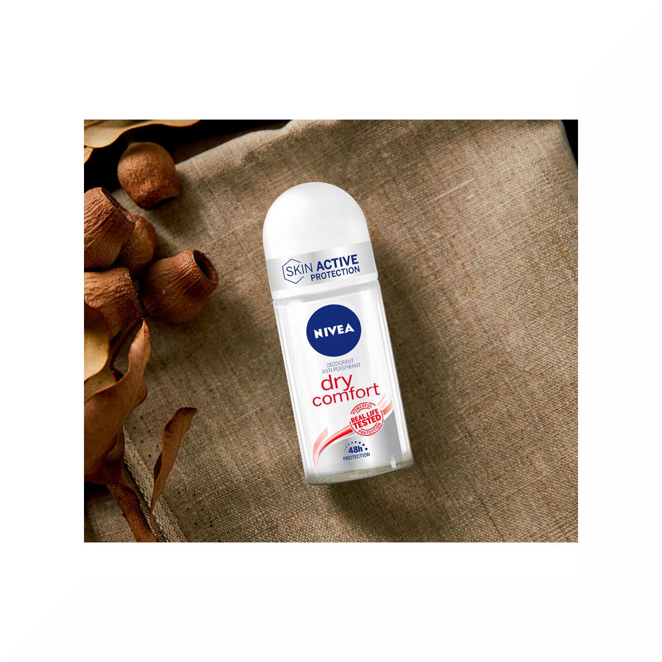 Nivea Dry Comfort Deodorante Roll on Antitraspirante 72h Con Formula Dual Active 50ml