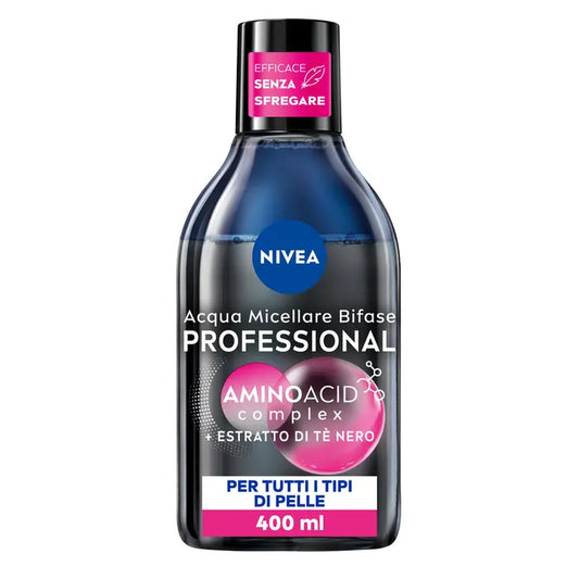 Nivea Micellair Professional Acqua Micellare Bifase Detergente Viso E Occhi Struccante Bifase 400ml