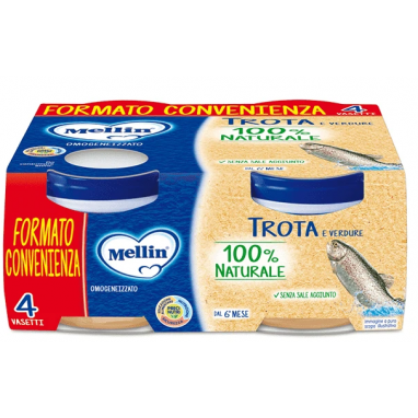 Mellin Omog Trota/verdure4x80g
