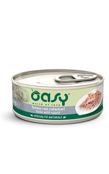Oasy Specialità Naturale Gatto Tonno con Calamari 70g