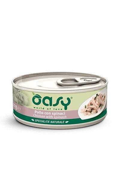 Oasy Specialità Naturale Gatto Pollo con Spinaci 150g