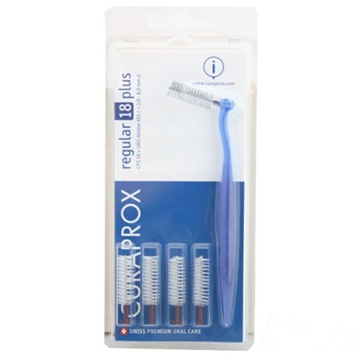 Curaprox CPS 18 Regular Plus Viola 4 Scovolino + Manico