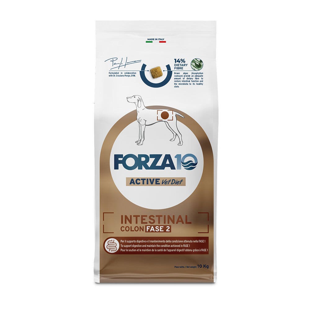 Forza10 Active Intestinal Colon Fase 2 Cibo Secco Cani Adulti Sacco 10kg