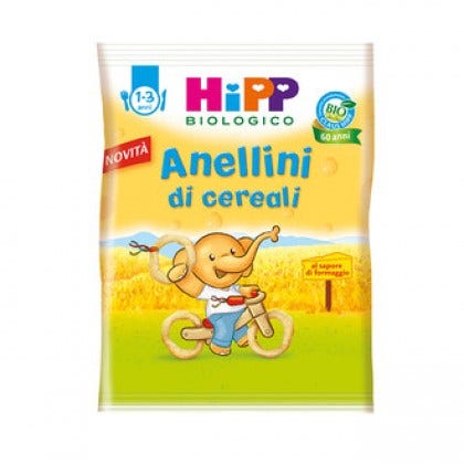 Hipp Anellini Cereali Al Formaggio 1-3 Anni 25g