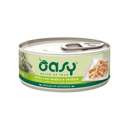 Oasy Specialità Naturale Pollo Con Anatra E Verdure Per Cani Adulti 150g
