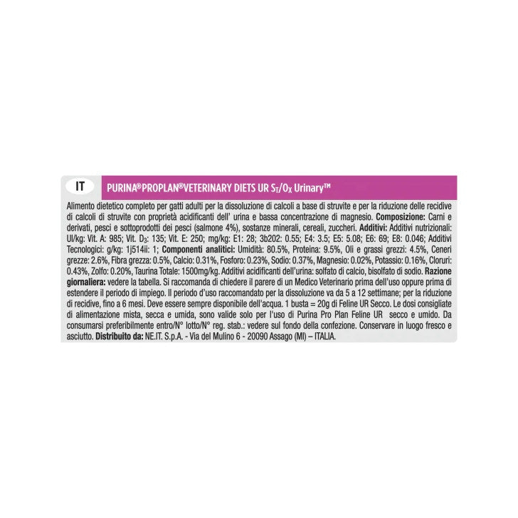 Purina Pro Plan Veterinary Diets Multipack Umido Gatto Urinary St/Ox Salmone 10 Bustine