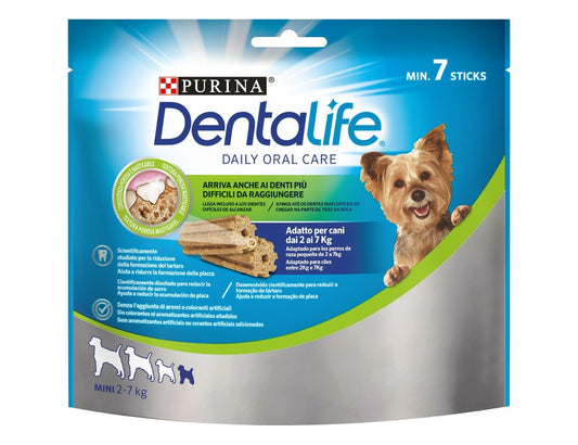 Purina Dentalife Snack Daily Oral Care Per Cani 2 - 7kg Taglia Mini 7 Stick