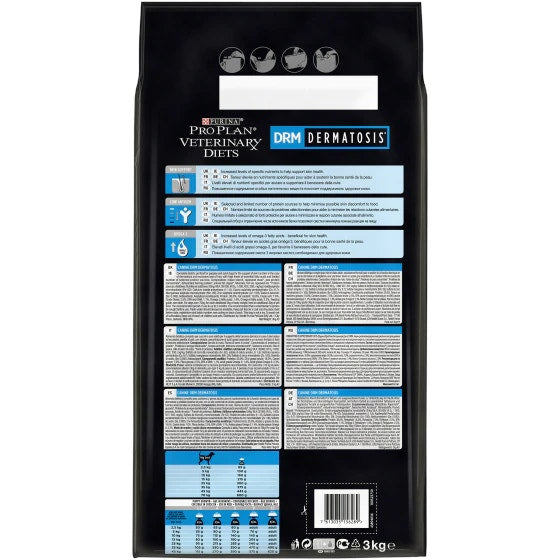 Purina Pro Plan Veterinary Diets Secco Cane DRM Dermatosis Sacco 3kg