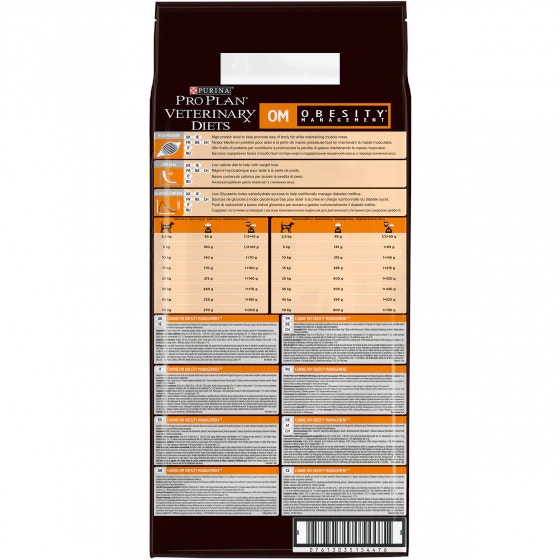 Purina Pro Plan Veterinary Diets Secco Cane OM Obesity Management Sacco 12kg