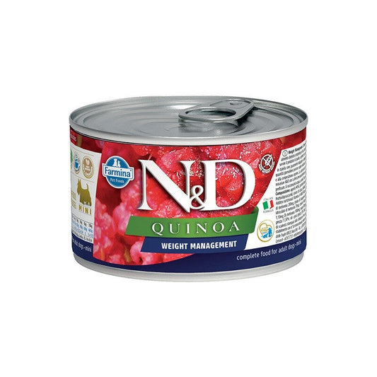 Farmina Natural & Delicious Quinoa Mini Weight Management Per Cani Adulti 140g