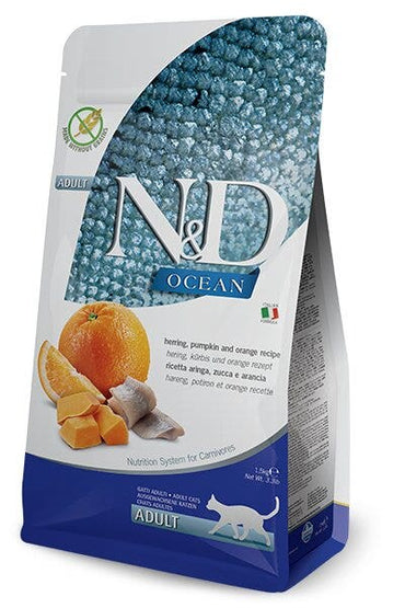 Farmina N&D Ocean Aringa E Zucca Gatti Adulti Sacco 1,5kg