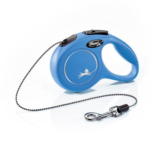 Flexi New Classic In Corda Guinzaglio Per Cani Colore Blu Taglia XS 3m