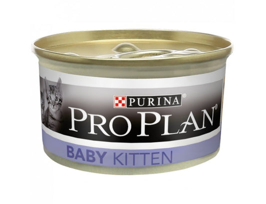 Purina Pro Plan Baby Kitten Mousse Pollo Lattina 85g