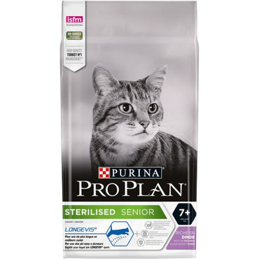 Purina Pro Plan Sterilised Senior 7+ Gatto Crocchette Tacchino Sacco 1,5kg