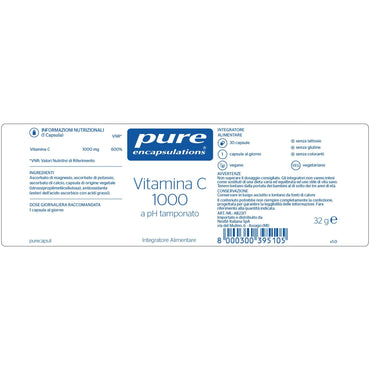Pure Encapsulations Vitamina C 1000 30 Capsule