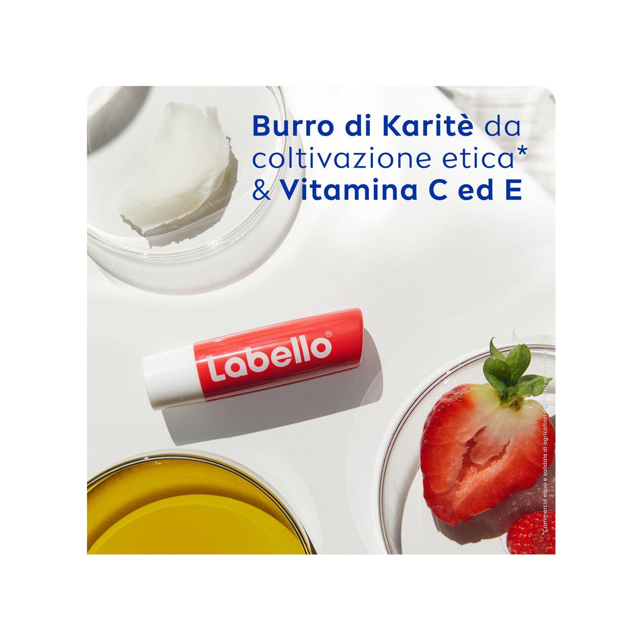 Labello Strawberry Shine Burrocacao Labbra Colorato E Idratante All'aroma Di Fragola 4,8g