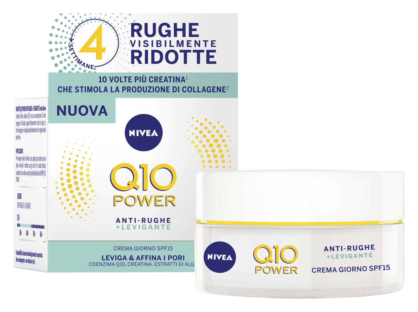 Nivea Q10 Power Crema Giorno Anti-Rughe + Levigante Spf 15 50ml