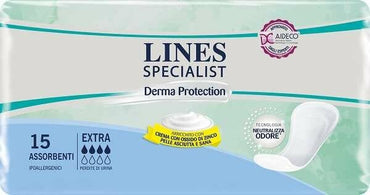 Lines Specialist Derma Protection Assorbenti Sagomati Unisex Extra 15 Pezzi