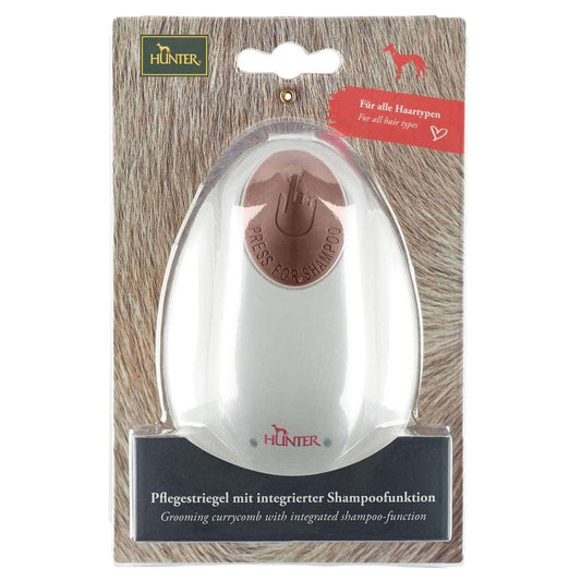 Hunter Striglia Toelettatura Curry Comb/Shampooing Per Cani 1 Pezzo